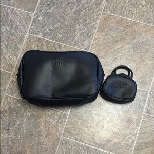 Black Leather Women’s Bag Set